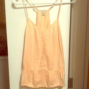 Jcrew Razor Back Tank-light Orange